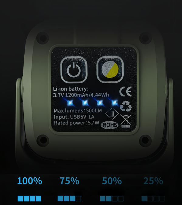 INVICTUS G300 ΜΙΝΙ ΕΠΑΝΑΦΟΡΤΙΖΟΜΕΝΟΣ ΦΑΚΟΣ LED 500LM ΜΕ ΤΡΙΠΟΔΟ 