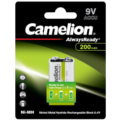09.20.0009_9V_CAMELION_ALWAYS_READY_200_RECHARGEABLE_BATTERY_PALS